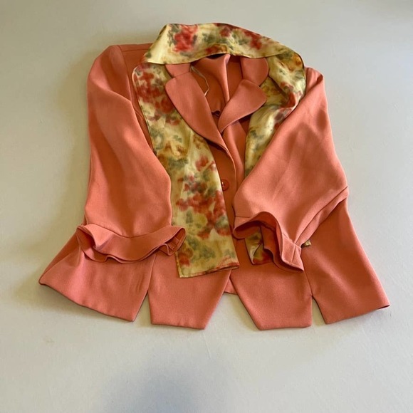 Leslie Fay three pink floral skirt set 14P - Picture 3 of 15